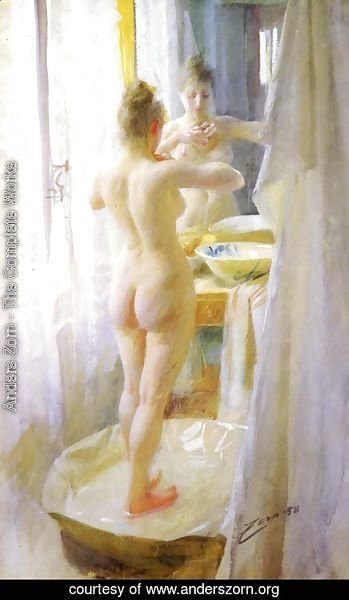 Anders Zorn - Le Tub (The tub)