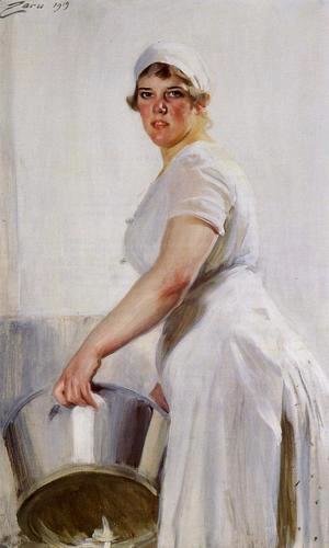 Anders Zorn - A Kitchen Maid