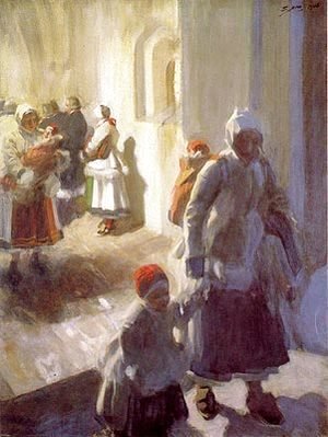 Anders Zorn - Christmas Morning Service