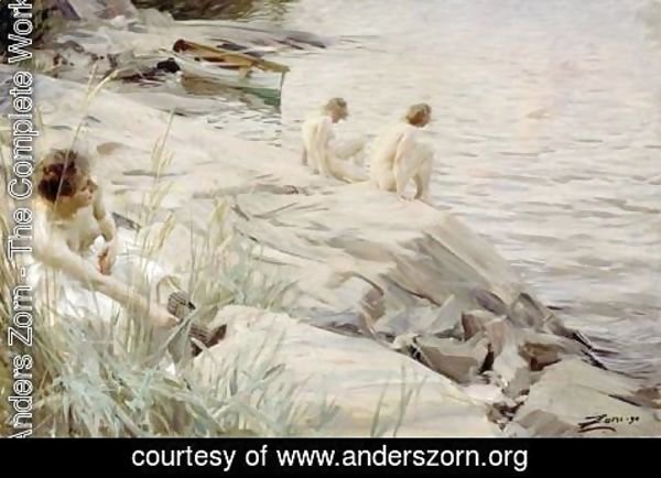 Anders Zorn - Bathing Girls