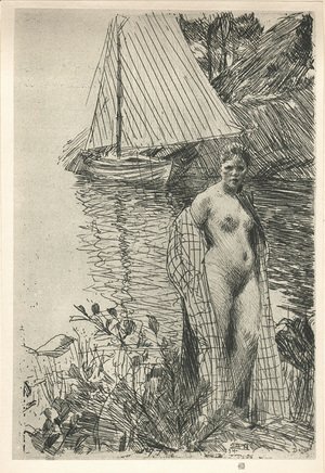 Anders Zorn - My Model and My Boat