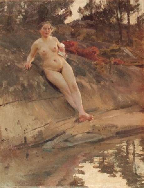 Solbadande flicka (Sunbathing girl) by Anders Zorn