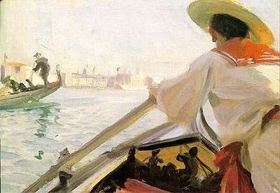 In my Gondola by Anders Zorn