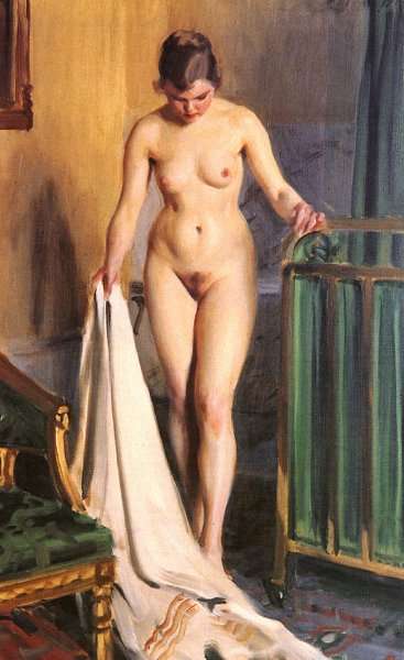 I Sangkammaren by Anders Zorn
