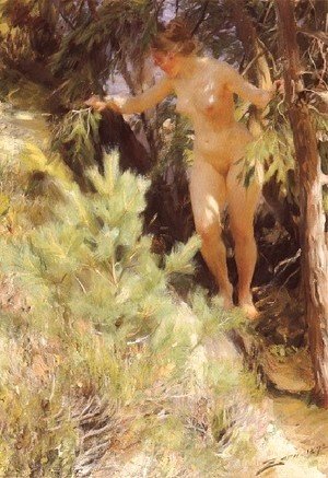 Anders Zorn - Naken under en gran (Nude under a fir)