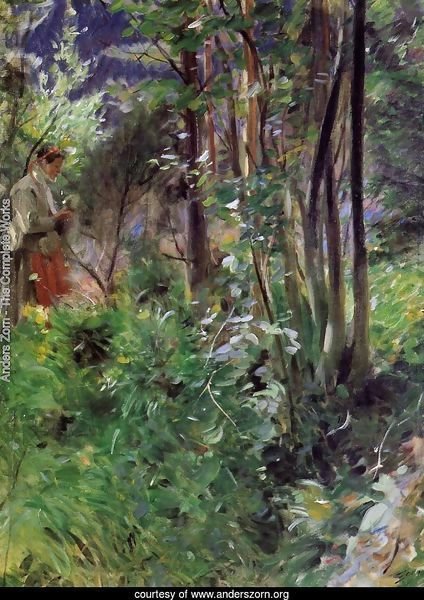 A Woman in a Forest