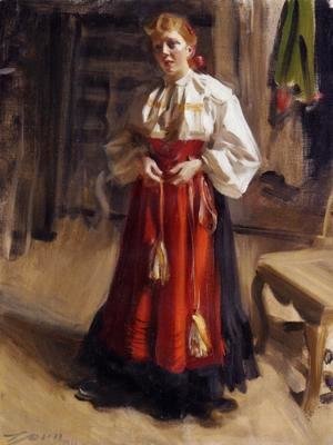 Anders Zorn - Girl in an Orsa Costume