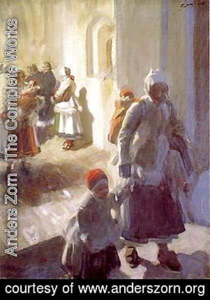 Anders Zorn - Christmas Morning Service