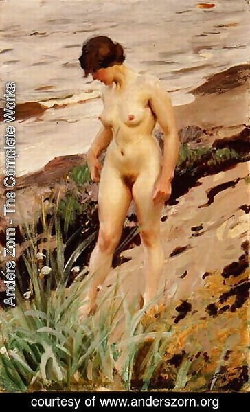 Nude by the Shore 1914